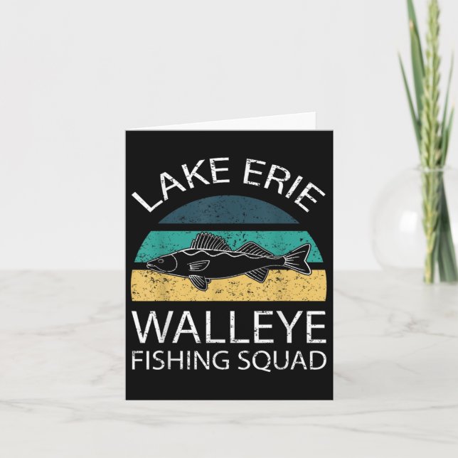 Carte Tournoi de l'équipe de pêche de Walleye Pêche Lac  (Devant)