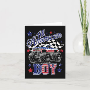 Carte Tous American Boy 4 juillet Monster Truck Patriot