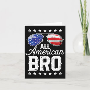 Carte Tous les américains Bro 4 juillet Hommes Famille C