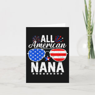 Carte Tous les Américains Nana Funny 4 juillet Famille M