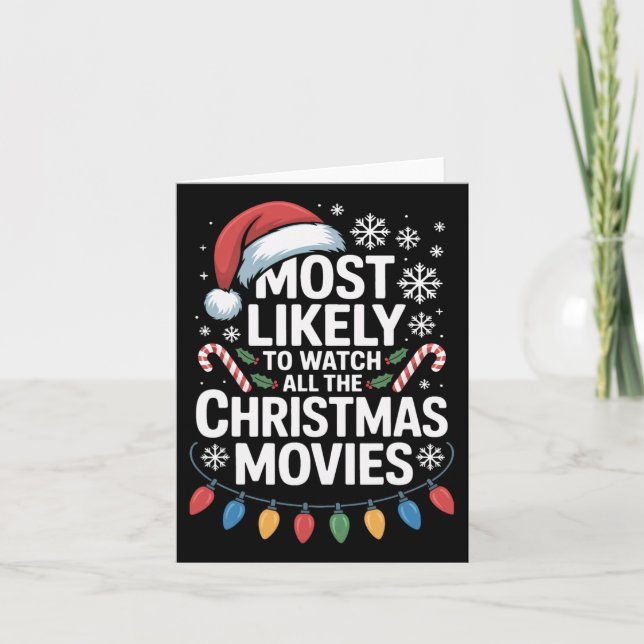 Carte Tous Les Films De Noël Les Plus Susceptibles De Re (Devant)