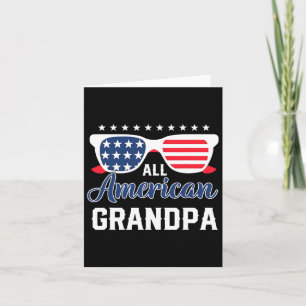 Carte Tous les Grandpa américains 4 juillet Usa Sungles