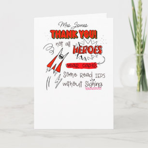 Carte Tous les héros ne portent pas Caps SENCO SEN profe
