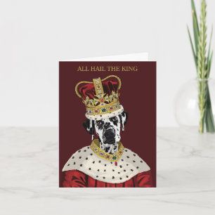 Carte Tous les hommages au roi Dalmatian pour la fête de