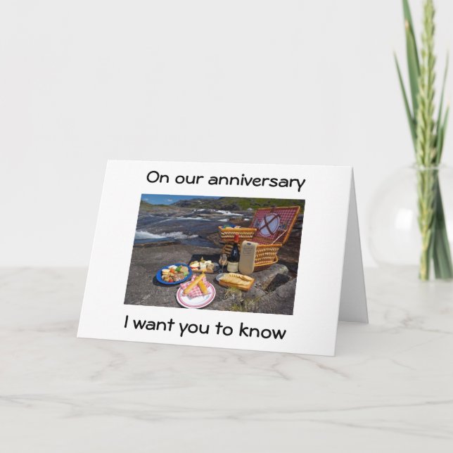 CARTE TOUS LES JOURS SONT UNE PIC-NIC À DEUX = ANNIVERSA (Devant)