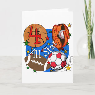 Carte Tous les T-shirts et cadeaux Star 4e anniversaire