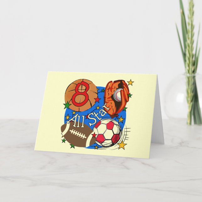 Carte Tous les T-shirts et cadeaux Star 8th Birthday (Devant)