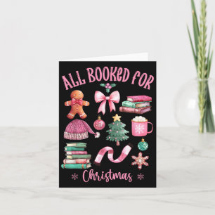 Carte Tous Réservés Pour Noël Rose