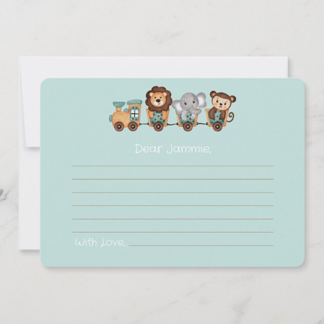 Carte TOUT À BORD Train Fiesta Anniversaire heure Capsul (Devant)