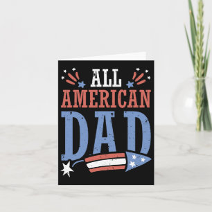 Carte Tout American Papa 4 juillet Firecracker Indépenda