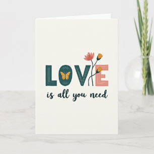 Carte Tout Ce Dont Tu As Besoin D'Amour