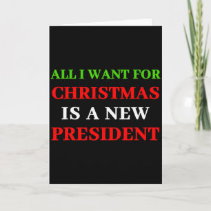 Carte Tout ce que je veux pour Noël, c'est un nouveau pr