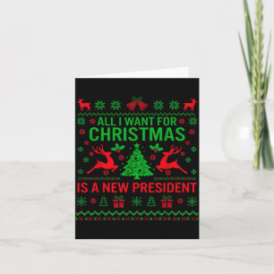 Carte Tout ce que je veux pour Noël, c'est un nouveau pr
