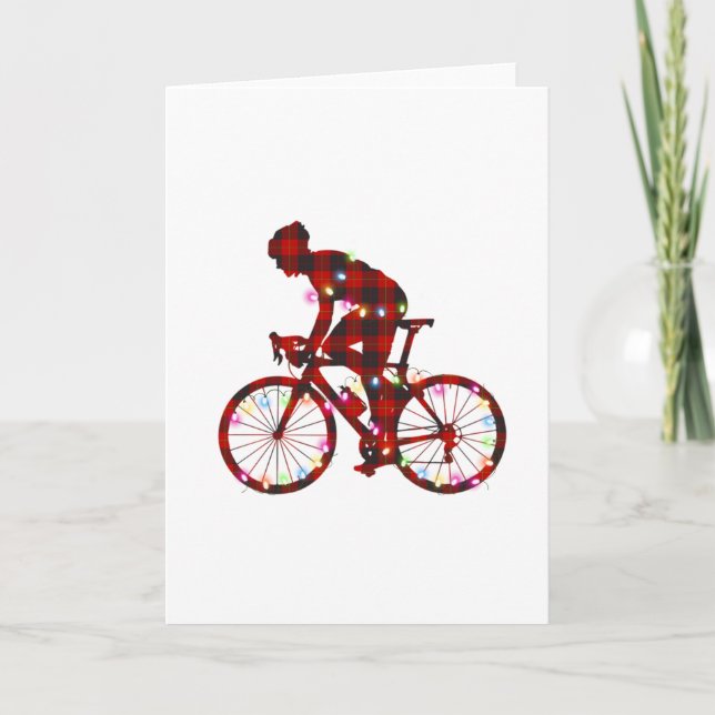 Carte tout ce que je veux pour noël c'est un nouveau vél (Devant)