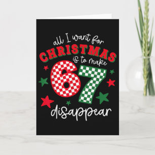 Carte Tout ce que je veux pour Noël est de faire dispara