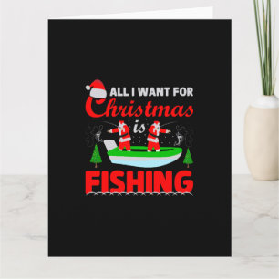 Carte Tout Ce Que Je Veux Pour Noël Est La Pêche