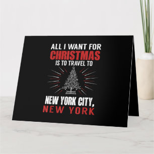 Carte Tout Ce Que Je Veux Pour Voyage De Noël À New York