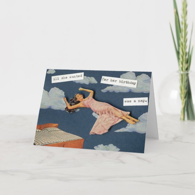 Carte Tout ce qu'elle voulait pour son anniversaire... (Devant)