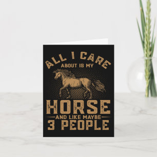 Carte Tout Ce Qui M'Inquiète Mon Cheval Course Horseback
