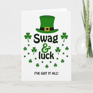 Carte Tout En Swag Et Chance