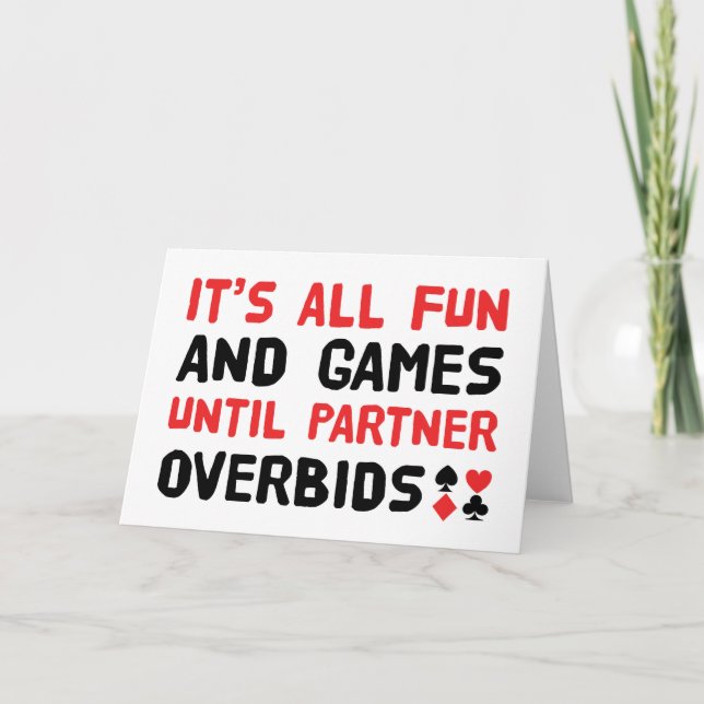 Carte Tout est amusant & Jeux - Joueurs de pont dupliqué (Devant)