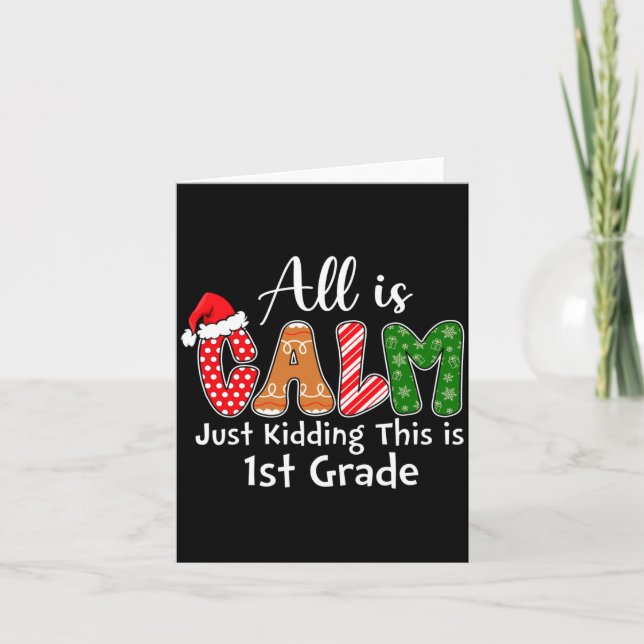 Carte Tout est calme, blague à part, c'est la classe pré (Devant)