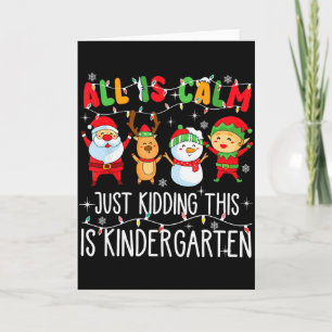 Carte Tout est calme, blague à part, c'est Noël en mater