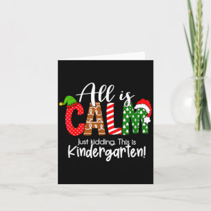 Carte Tout est calme, juste pour rire, c'est Noël de mat