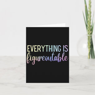 Carte Tout est résolvable Professeur Motivation -