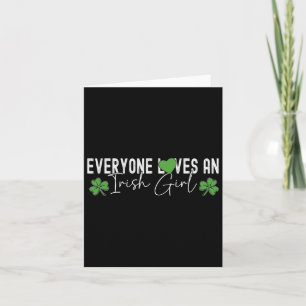 Carte Tout le monde aime une fille irlandaise Lucky Clov