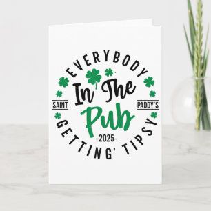 Carte Tout le monde dans le pub devient ivre St-Patrick