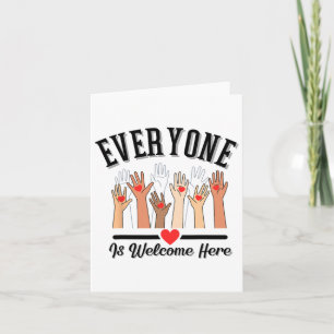 Carte Tout Le Monde Est Bienvenue Ici Première Main Supp