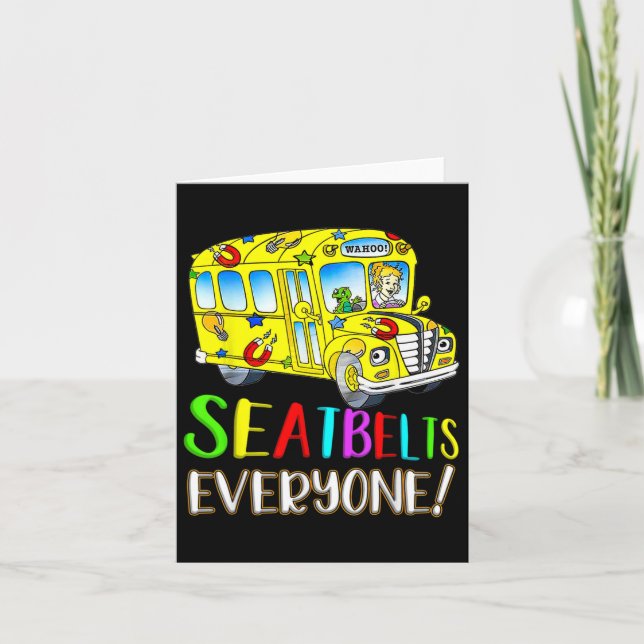 Carte Tout le monde s'amuser Magic School Bus Driver Job (Devant)