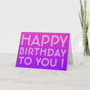 Carte Tout Nom Modifiable Joyeux Anniversaire Rose Viole