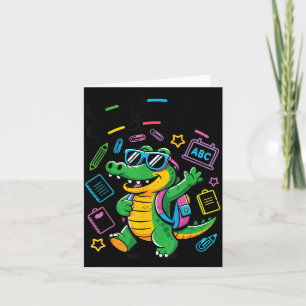 Carte Tout-petit, à plus tard, alligator, dernier jour d
