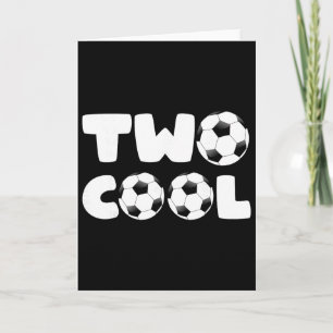 Carte Tout-petit Two Cool 2e Anniversaire Thème Football