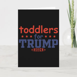 Carte Tout-petits pour Trump Enfants Trump 2025 Drôle Tr