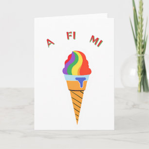 Carte Tout pour moi cône de glace  