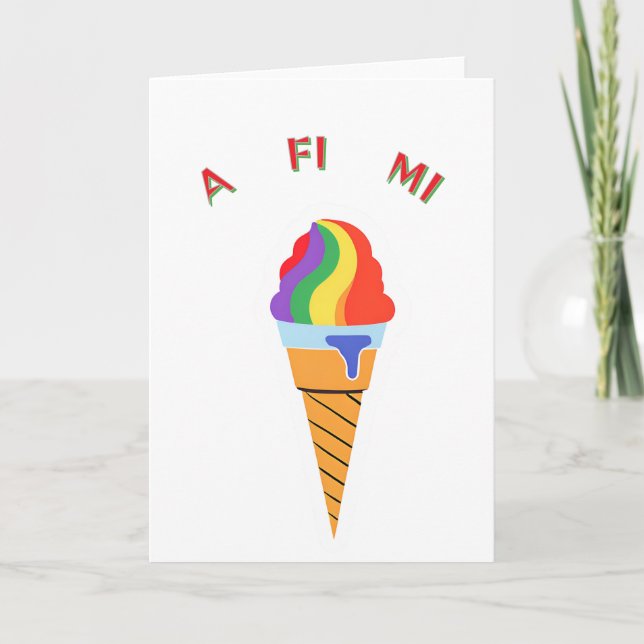 Carte Tout pour moi cône de glace   (Devant)