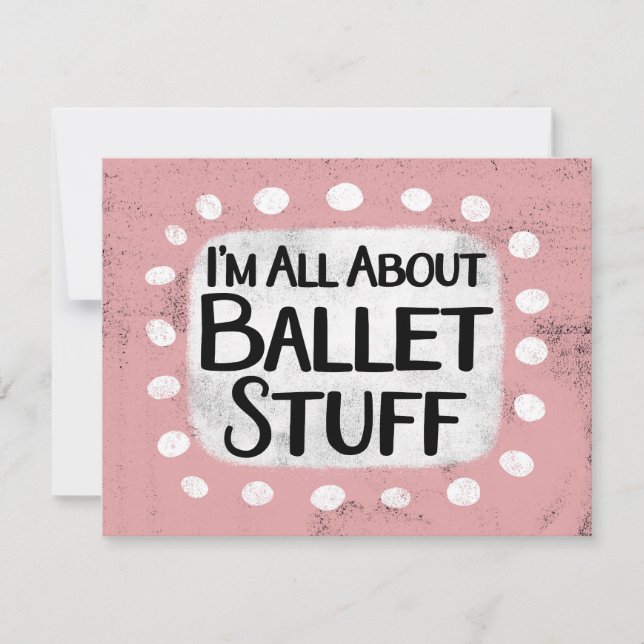 Carte Tout sur Ballet Stuff Greffard Card (Devant)