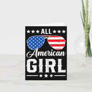 Carte Toute Américaine 4 juillet Drôle Patriotique Usa