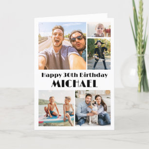 Carte Toute année Joyeux Anniversaire 5 Collage de photo