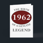 Carte Toute Année Née Dans Monogramme Ajouter Votre Nom<br><div class="desc">Amusez-vous chaque année avec la carte d'anniversaire "Naissance d'une légende". Ajoutez l'année, l'initiale, nommez un message unique, ainsi que d'autres détails comme vous le souhaitez dans les champs modèles, créant une carte unique de célébration de 40ème, 50ème, 60ème ou toute autre carte de fête d'anniversaire. Convient aux hommes ou aux...</div>