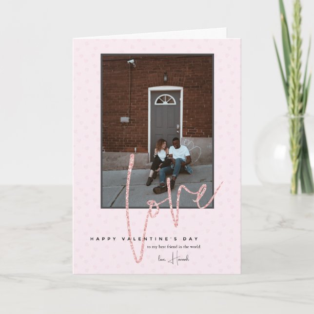 Carte Toute couleur | Joyuse Saint-Valentin Photo (Devant)