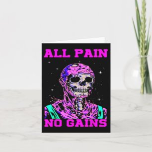 Carte Toute douleur Aucun gain Fitness Poids Bodybuildi