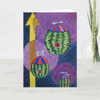 Carte Toute la bonne pastèque vont au ciel