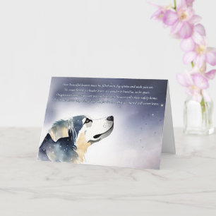 Carte Toute race Chien Sympathy Loss Memorial