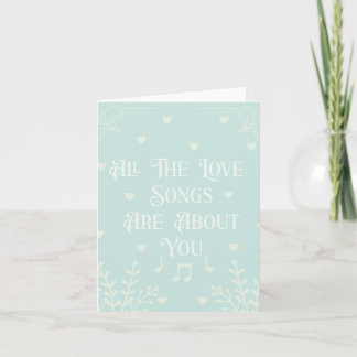 Carte Toutes les chansons d'amour