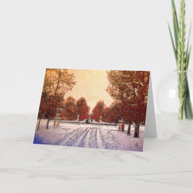 Carte Traces dans la neige (Devant)