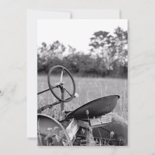 Carte Tracteur dans les hautes herbes